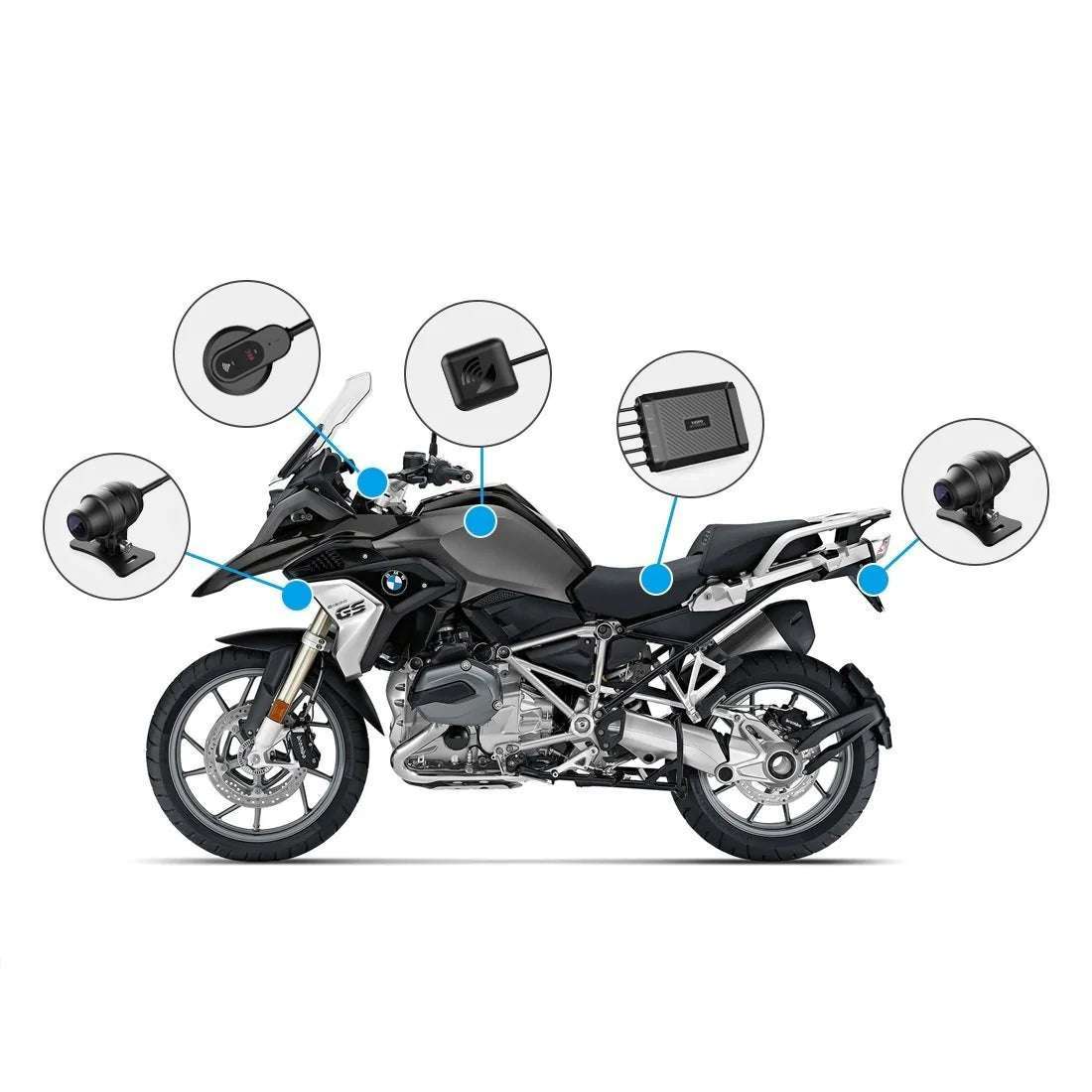 Kamera samochodowa VIOFO MT1 Motorrad 2-kanałowa Kamera samochodowa 1080p
