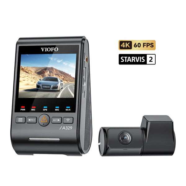 VIOFO A329 2CH Dashcam – 4K 60FPS mit Sony STARVIS 2 Sensor & Wi-Fi 6