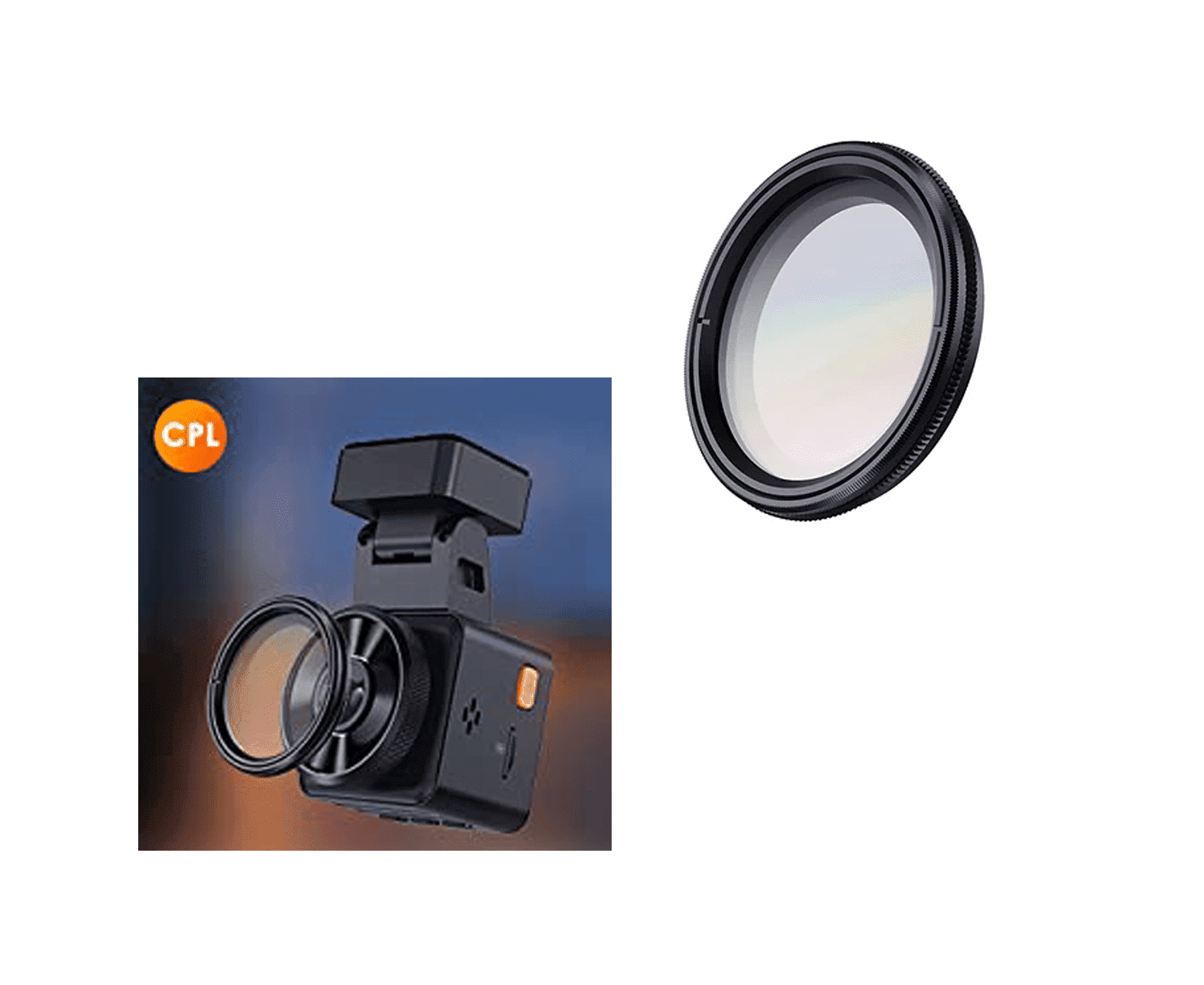 Vantrue CPL - Filtro de polarización circular para Dashcam E1 / E2