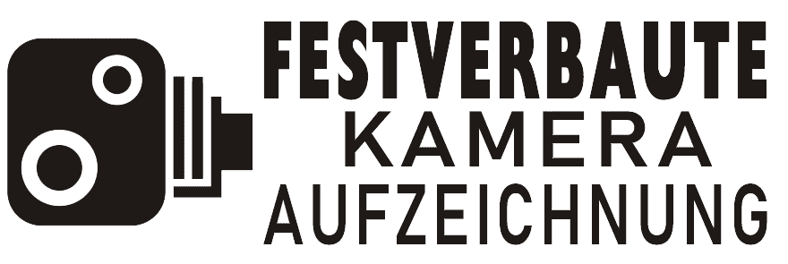 Naklejka samochodowa stała kamera nagrywająca czarna - 76x25mm - wewnątrz okna
