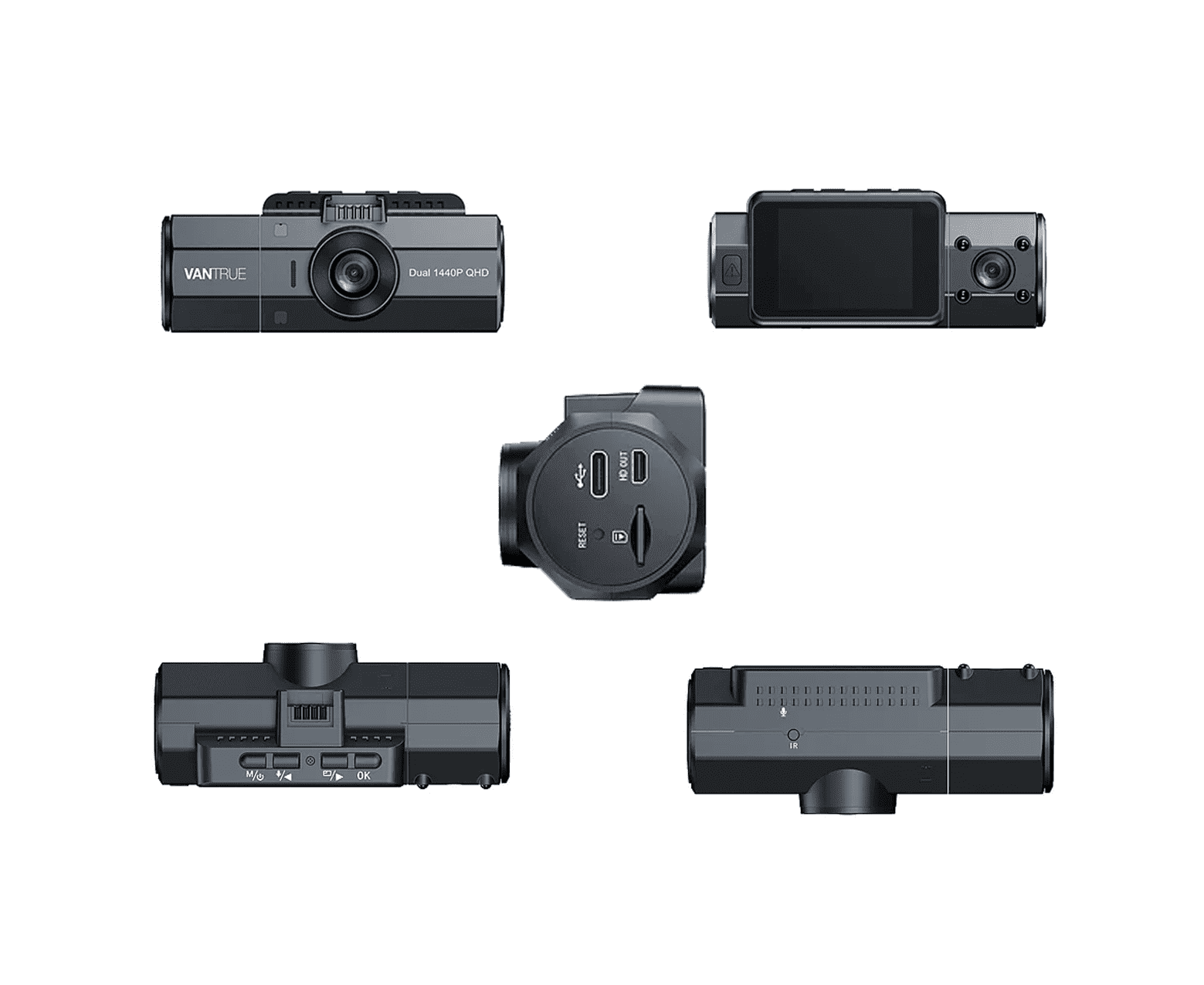 Vantrue N2S doppia dash cam 1440p con GPS incluso