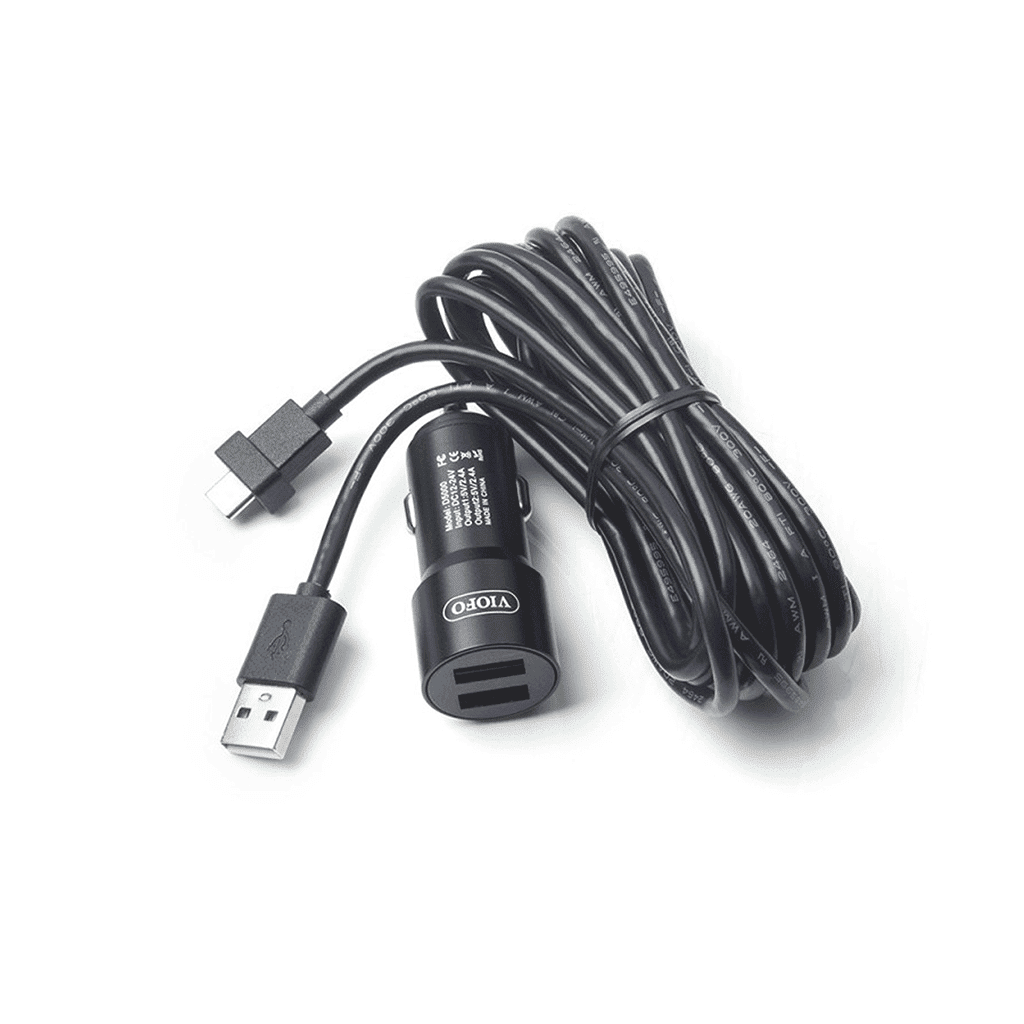 VIOFO Caricabatterie Doppio Kfz D5000 e Cavo (connettore USB-C dritto)