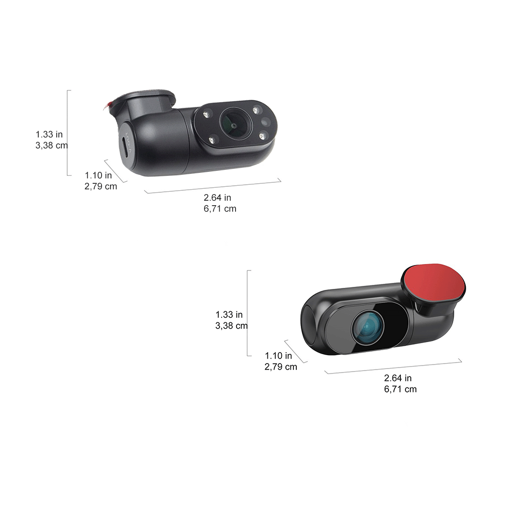 VIOFO A229 Plus / Pro Interiorkamera + Heckkamera mit Kabel und Klebepads