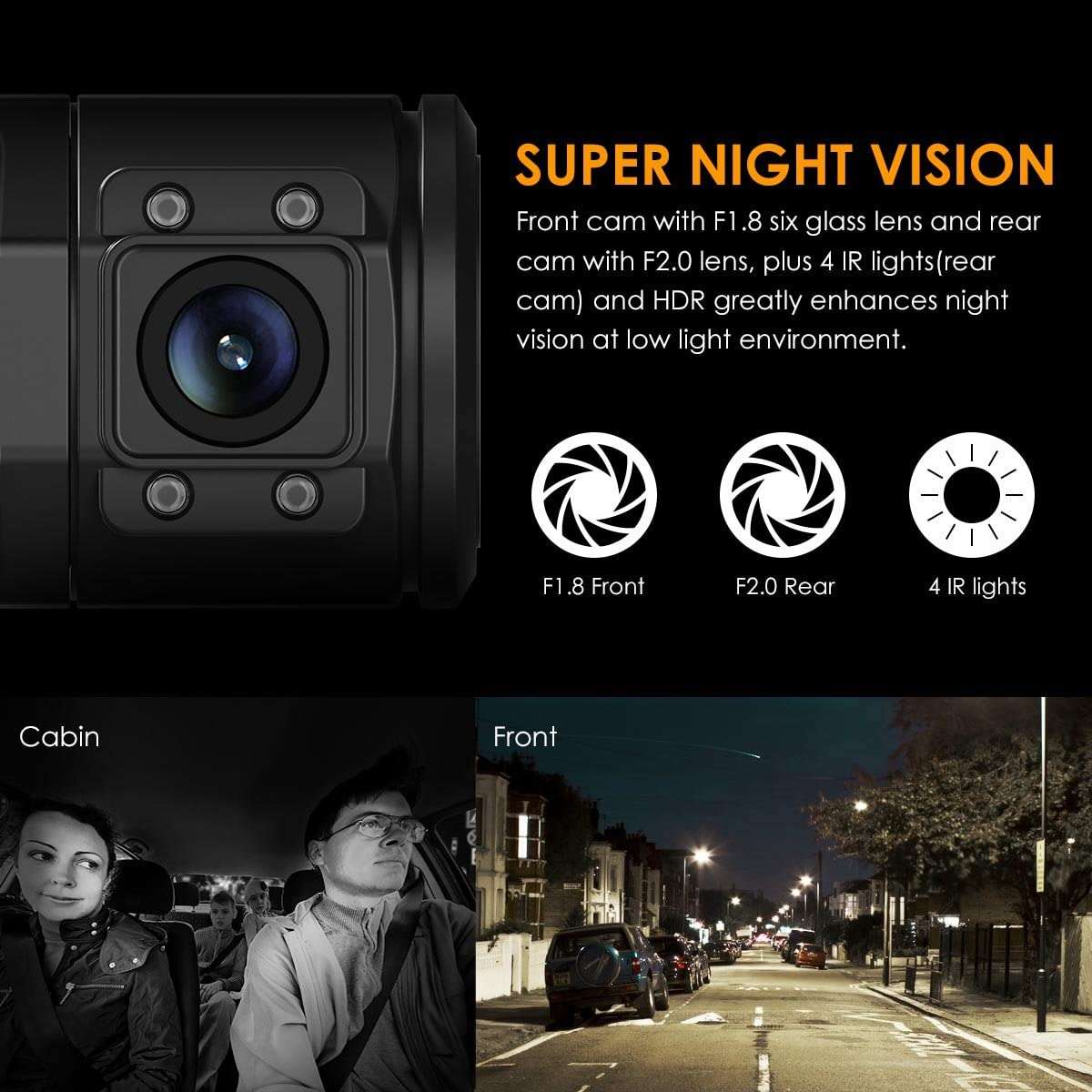 Dash Cam doppia Vantrue N2 Pro 1080p