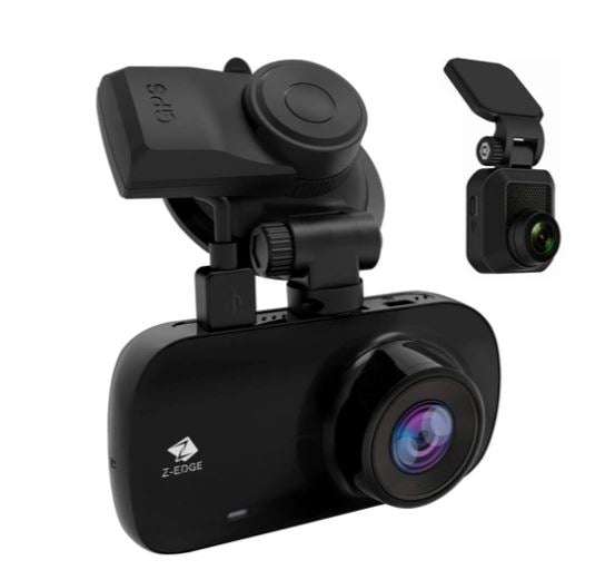 Z3D GPS Dual Dash Cam 2.7" Screen 1920x1080P Front and Rear 