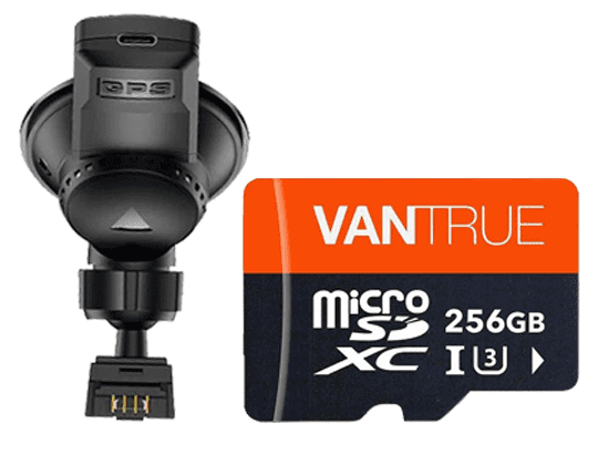 3-kanałowa kamera samochodowa Vantrue N4 1440p | z GPS i kartą SD - w pakiecie