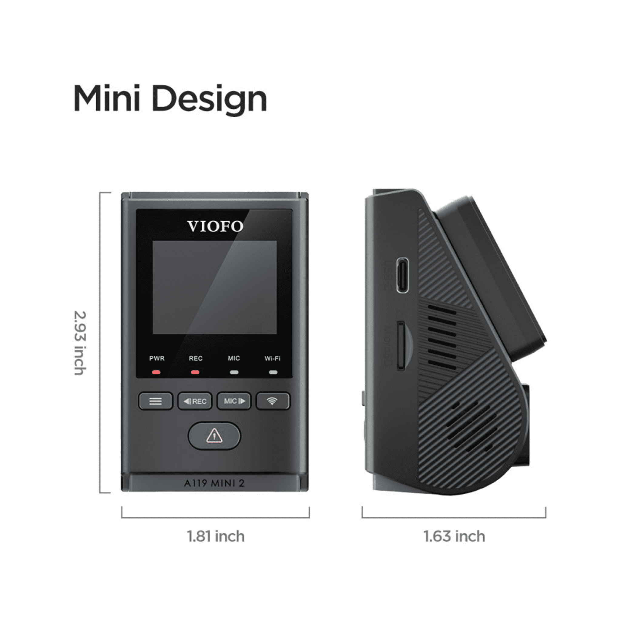 VIOFO A119 MINI 2 1440p Dashcam | with accessories
