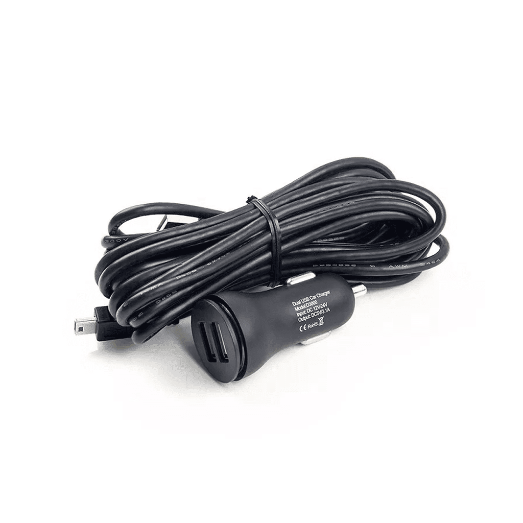 VIOFO Dual Kfz-Ladegerät D3000 und Kabel Mini-USB für A129 Plus / A129 Pro