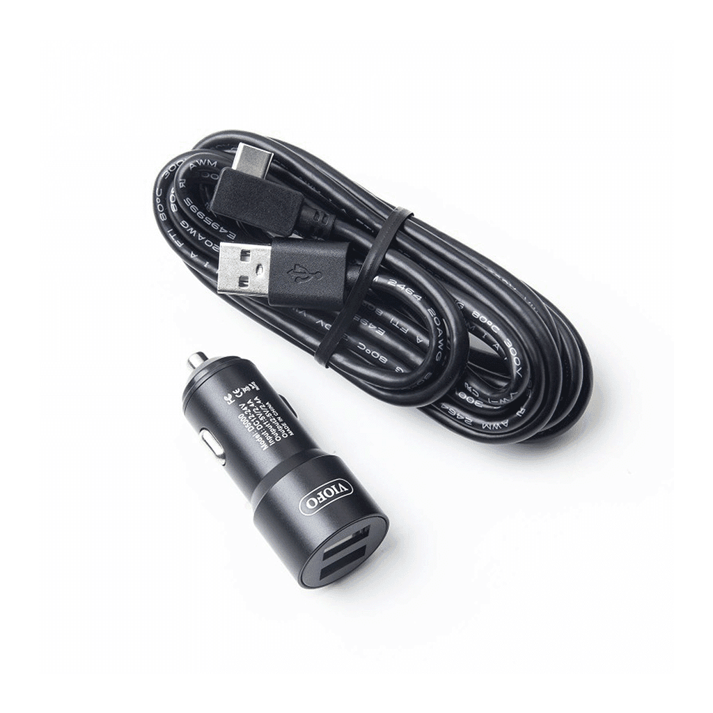 Cable y cargador de coche dual VIOFO D5000 tipo C para A229 / T130 / A139 / A139 PRO