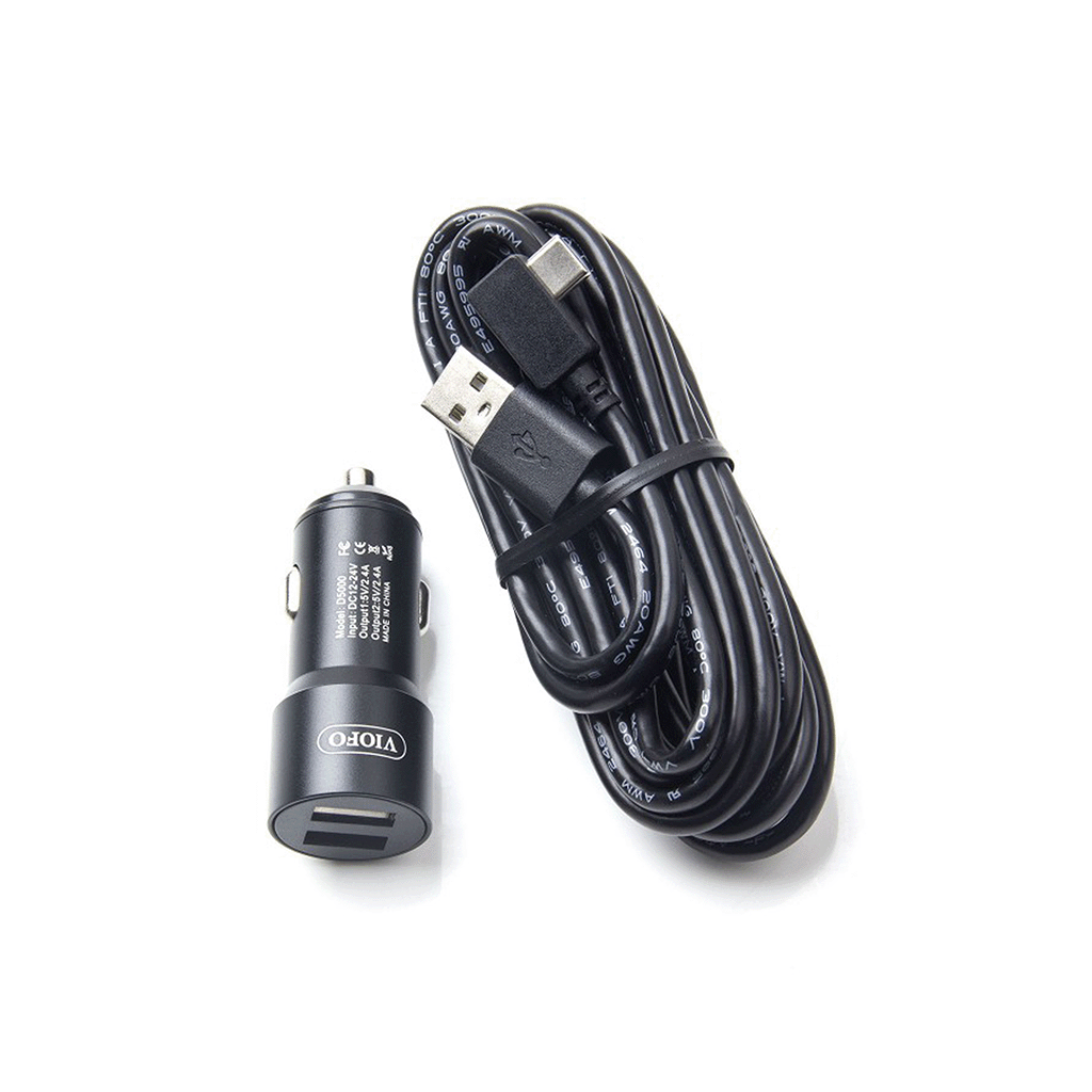 VIOFO Dual Car Charger and Cable D5000 USB-C for VS1