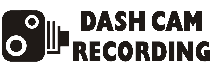 Naklejka samochodowa Dash Cam Recording czarna - 76x25mm - wewnątrz okna