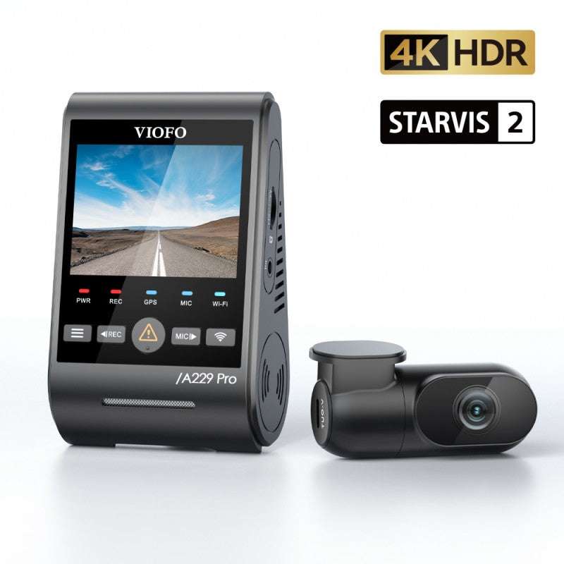 Kamera samochodowa VIOFO A229 Pro 2 kanały 2160p